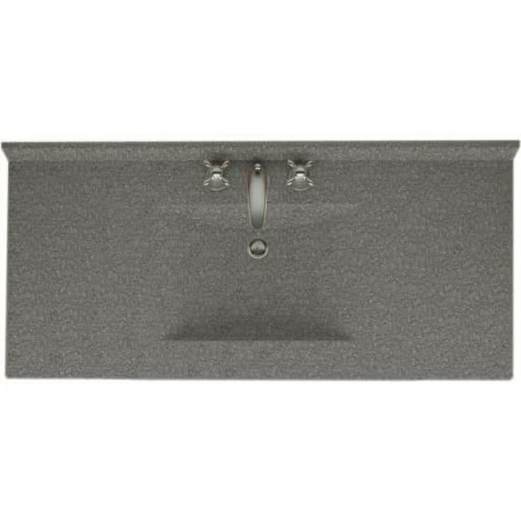 Swanstone CV2243 Contour 43" Swanstone Vanity Top with 3" Backsplash and Sink