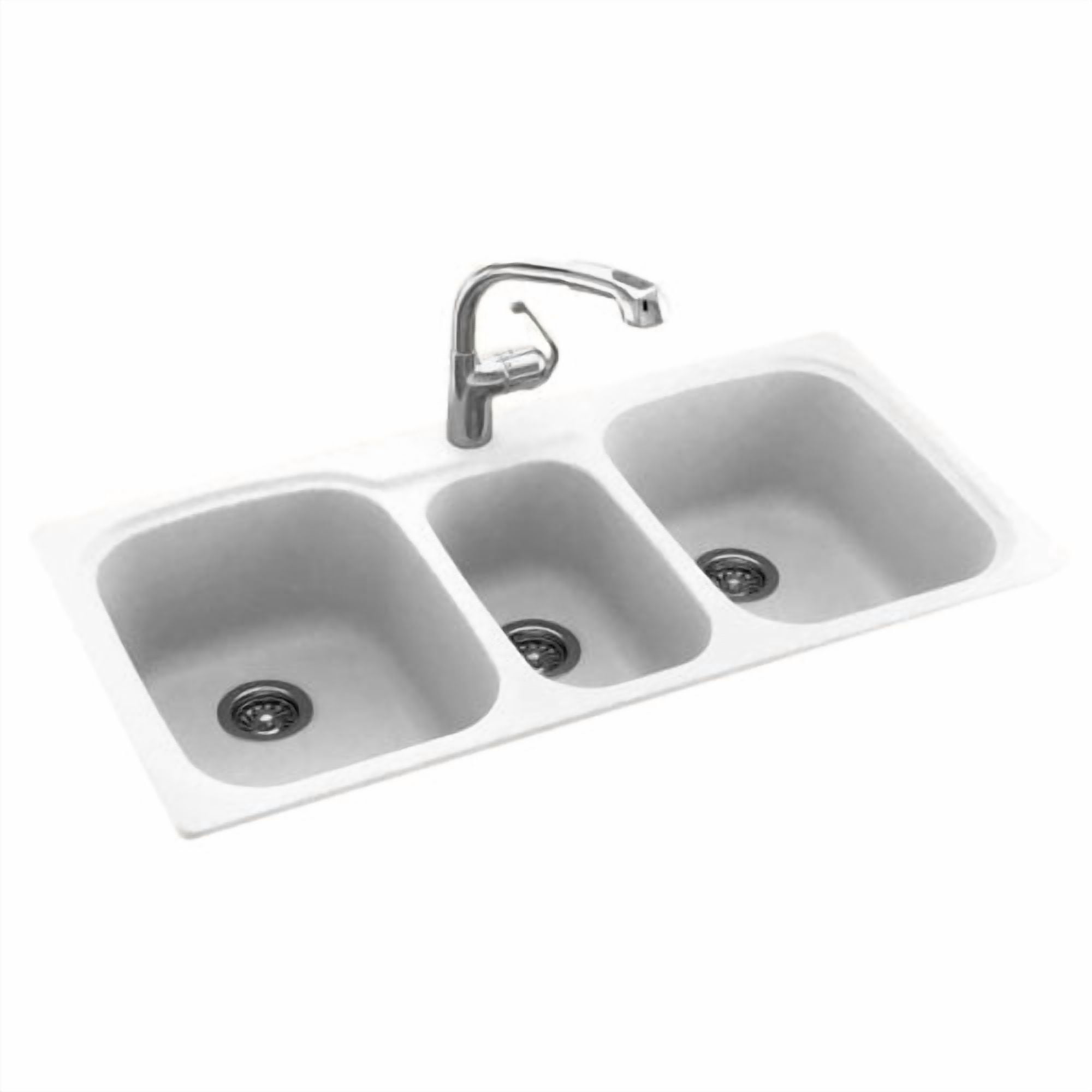 Swan Surfaces 44'' L x 22'' W Drop-In/Undermount Kitchen Sink