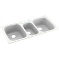 thumbnail image 1 of Swanstone KS04422TB.011-4 4-Hole Solid Surface Kitchen Sink, 44" x 22", Tahiti White, 1 of 1