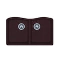 thumbnail image 1 of Swanstone QU03322ED170 Granite Undermount Double-Bowl Kitchen Sink 33 L x 22 H x 9 H Espresso, 1 of 4