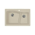 thumbnail image 1 of Swanstone QZLS-3322 33" Double Basin Drop-In / Undermount Granite Kitchen Sink, 1 of 3