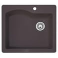 thumbnail image 1 of Swanstone QZSB-2522 Single Basin Drop In/Undermount Kitchen Sink, 1 of 4