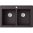 thumbnail image 1 of Swanstone QZSQ-3322.077 Drop-in Double Bowl Sink, 33-Inch x 22-Inch, Nero, 1 of 4