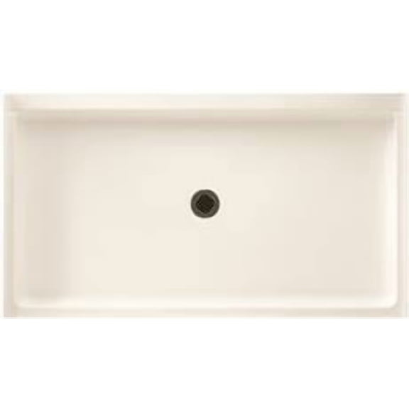 Swan Veritek Single Threshold Shower Floor, Center Drain, 32 In. X 60 In., White