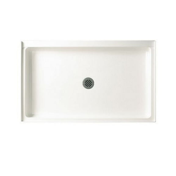 Swanstone R-3454 Veritek Single Threshold Shower Receptor with Fit-Flo Drain 34" D x 54" W