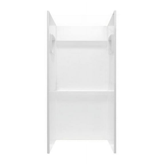 Swanstone SA-3232-010 Veritek Glue-Up 3-Panel Shower Wall Kit, 32-in L X 32-in H X 72-in H, White 32-in L X 32-in H X 72-in H White