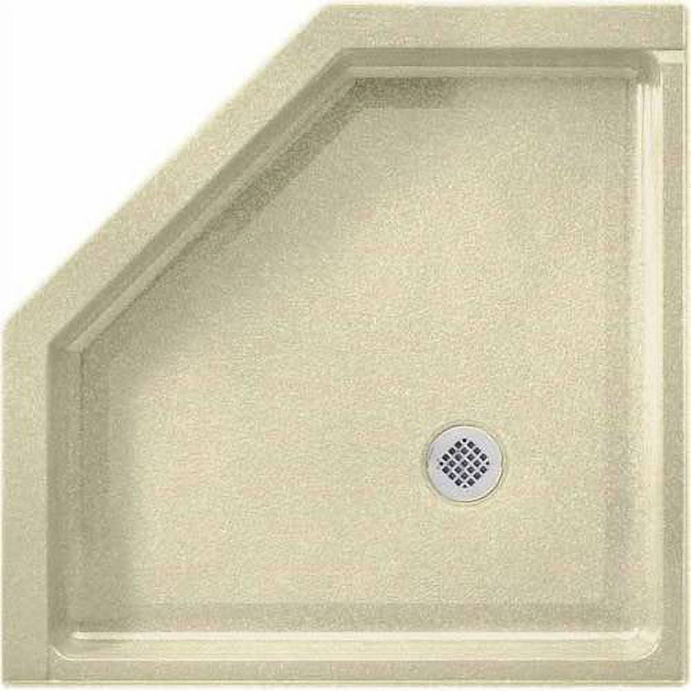 Swanstone SS36NEO037 36Inch by 36Inch by 51/2Inch Neo Angle Shower Floo...