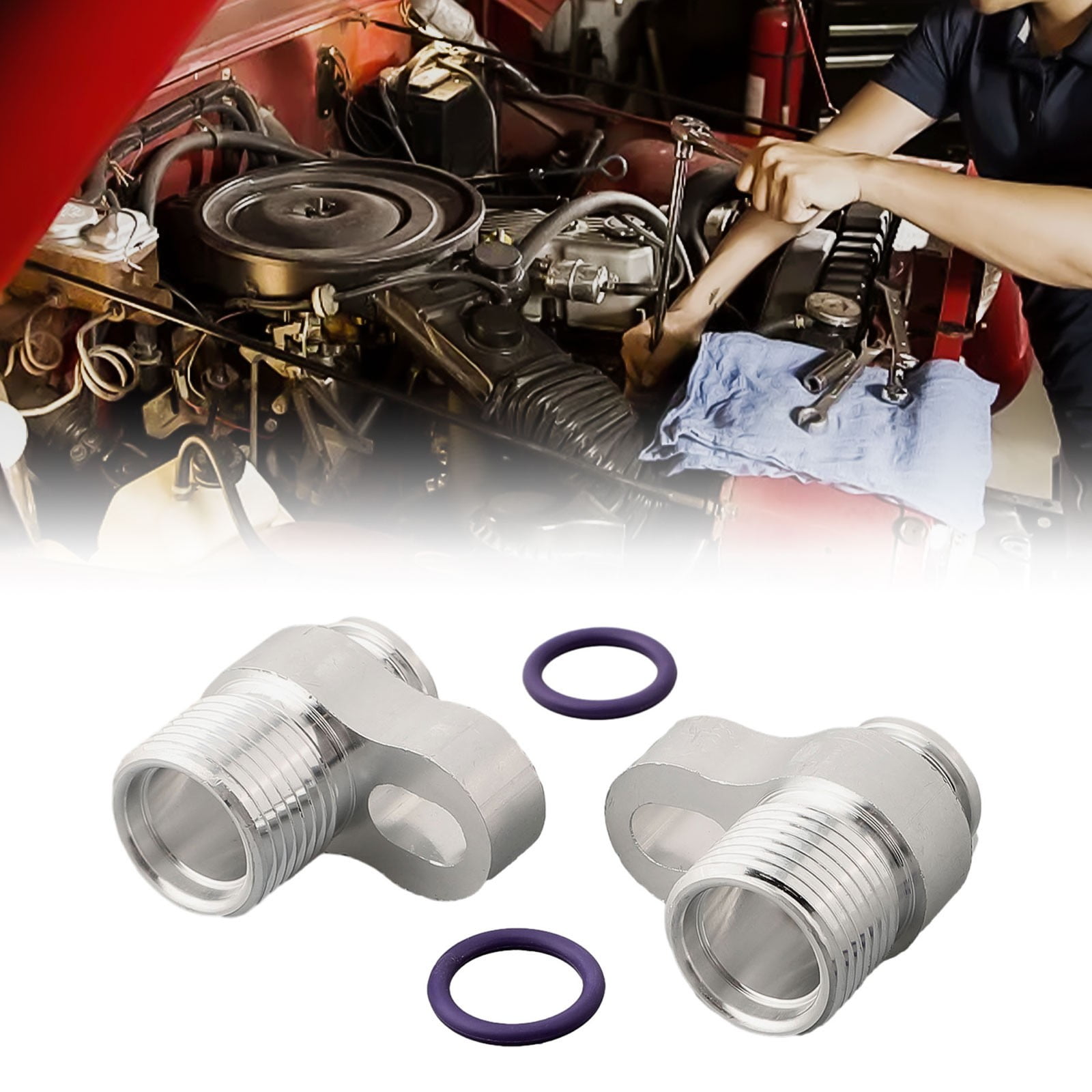 Swap Ac Compressor Adapter Fittings For 10S17F & 100F Ls Car Components