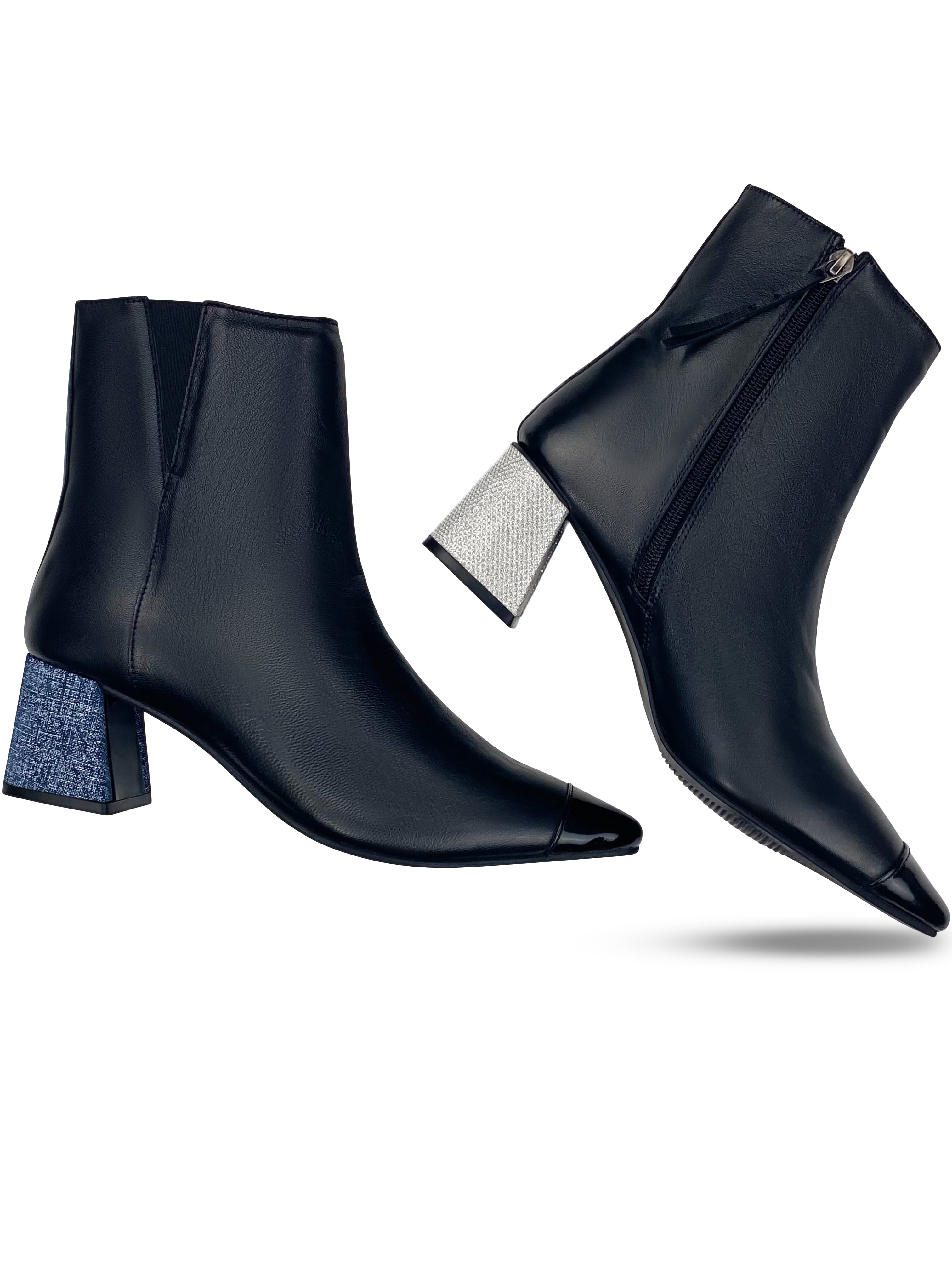 Swap Heel Bootie Like 3 Pairs of Boots in 1 Convertible Heel Covers