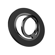 Swarich Magnetic Phone Ring Holder for MagSafe, Magnetic Cell Phone Grip Stand Finger Ring Kickstand with Two-Sided Magnetic for iPhone 15 Pro Max 14 13 12,Android,MagSafe Accessories,Black