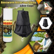 Swarm Trap Bee Swarming Catcher Honeybee Bee Cage, with Attractant Spray, 2Pcs Beekeeping Supplies Beekeeper Tool