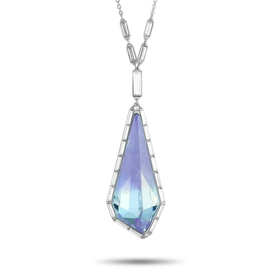 Swarovski 5092181 Women's Crystals Rhodium Plated Pendant Necklace