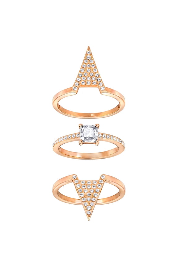 5241272 Women's Funk Rose Gold Tone Ring Set