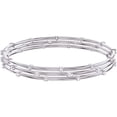 thumbnail image 1 of Swarovski 5508875 Women's Moonsun Rhodium Plated Cluster Bangle, 1 of 1