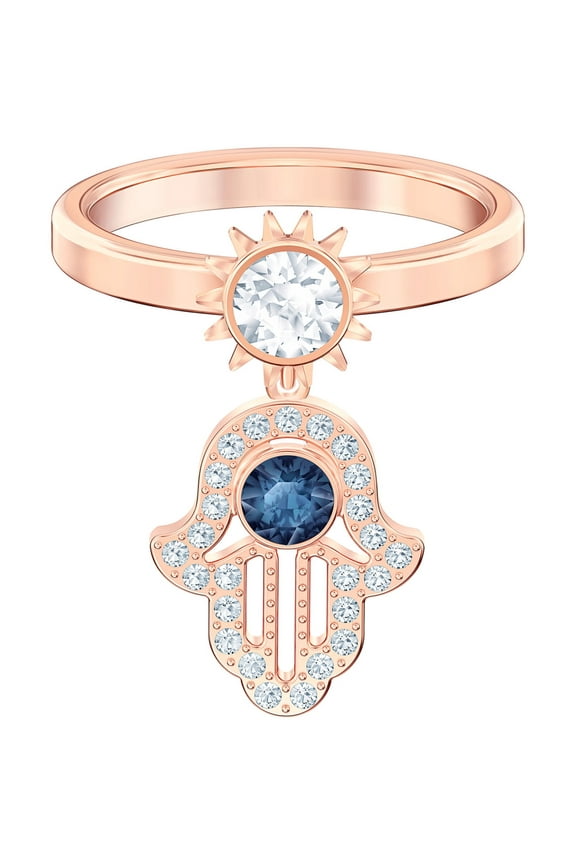 5510068 Women's Duo Evil Symbolic Motif Ring, Size 6.75