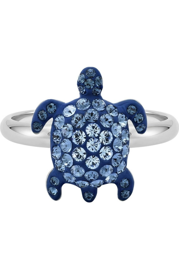 5525668 Women's Mustique Sea Life Blue Ring, Size 5.5
