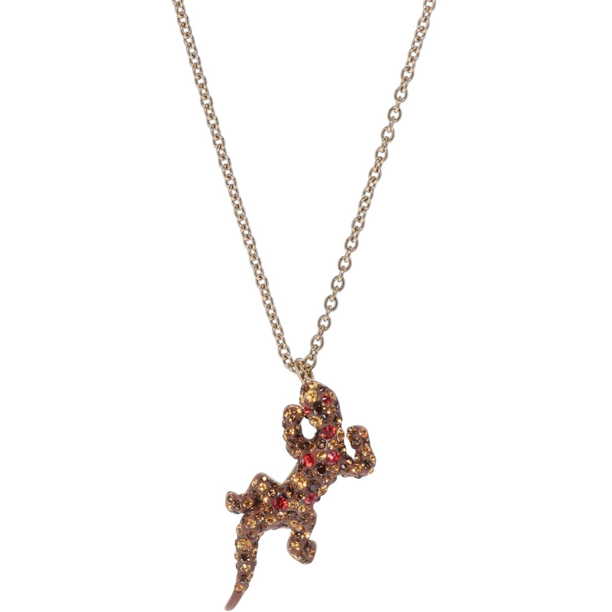 Swarovski 5546230 Women's Lizard Rainbow Crystal Pendant Necklace ...