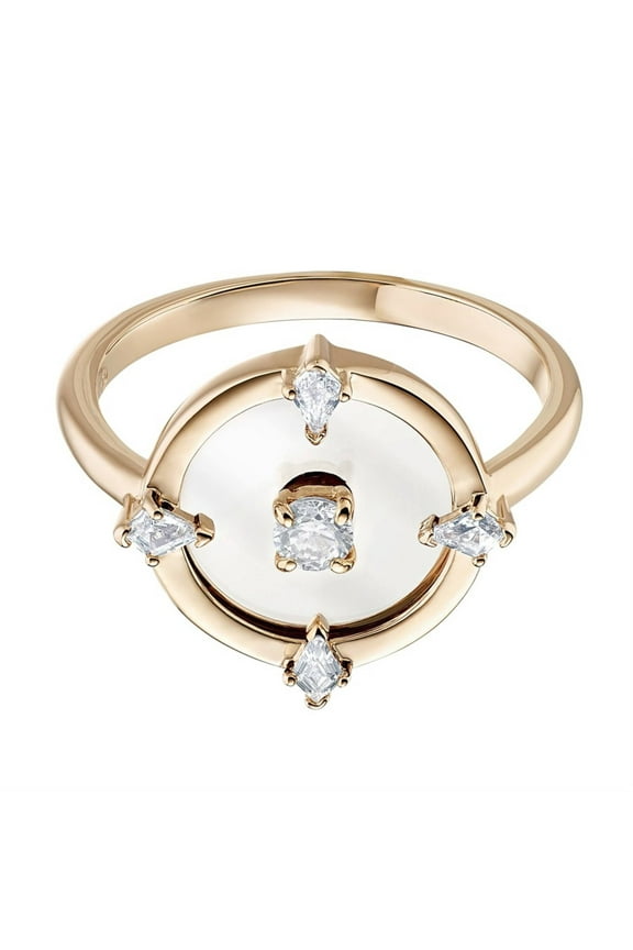 5551801 Women's North Czech White Crystals Ring, Size 7