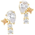 thumbnail image 1 of Swarovski 5572835 Women's Film PC White Crystal Drop Earrings, 1 of 2