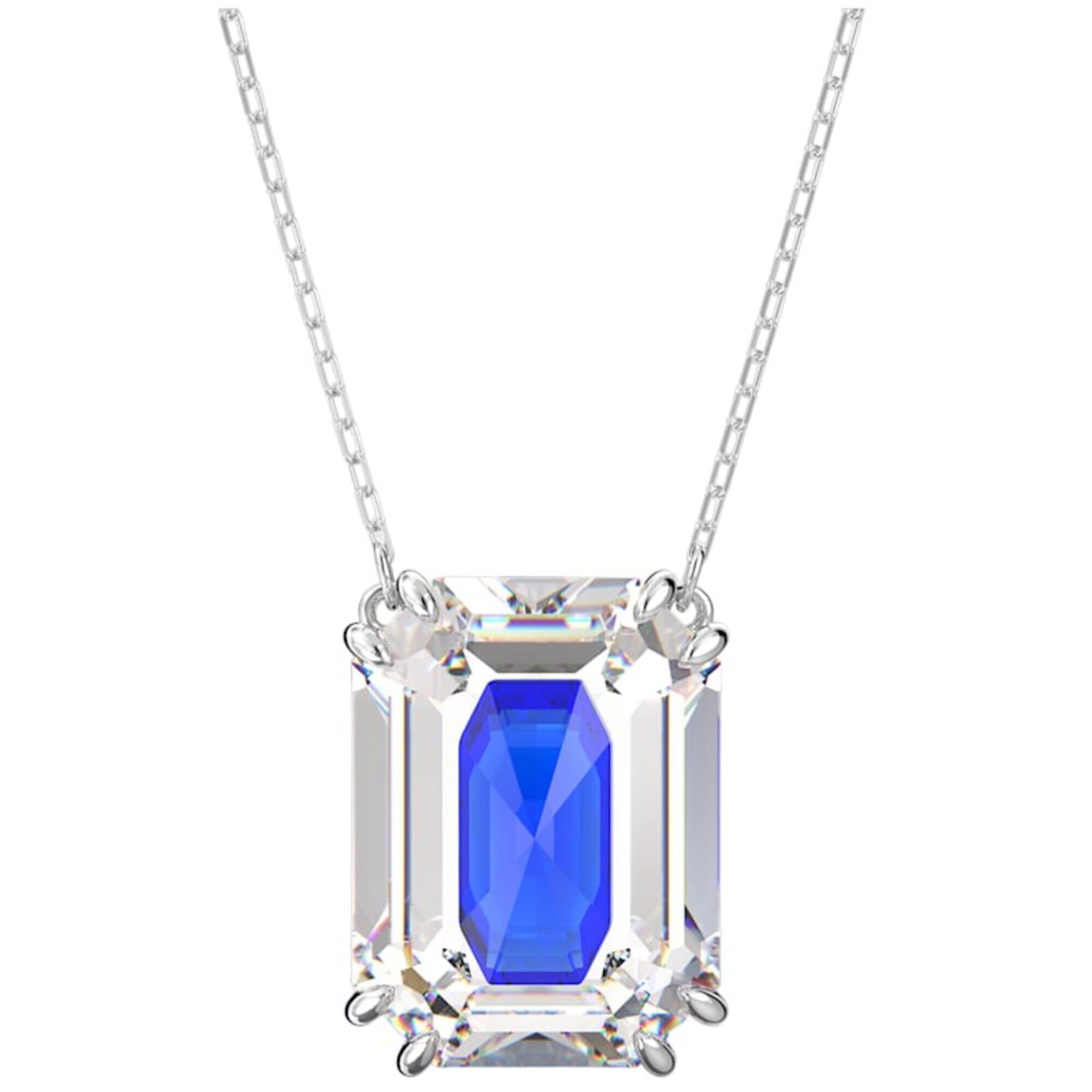 Swarovski Women's Chroma Octagon Cut Crystal Necklace, Rhodium