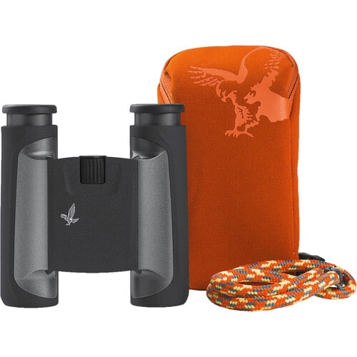 Swarovski Optik 8x25 CL Pocket Mountain Waterproof Roof Prism Binocular with 6.8 Degree Angle of View, Anthracite