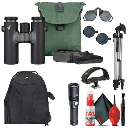 Swarovski 8x30 CL B Companion (Anthracite) + Urban Jungle Accessory Pack + 6FT Tripod + Padded Backpack + Binocular Tripod Adapter + Flashlight + Cleaning Kit