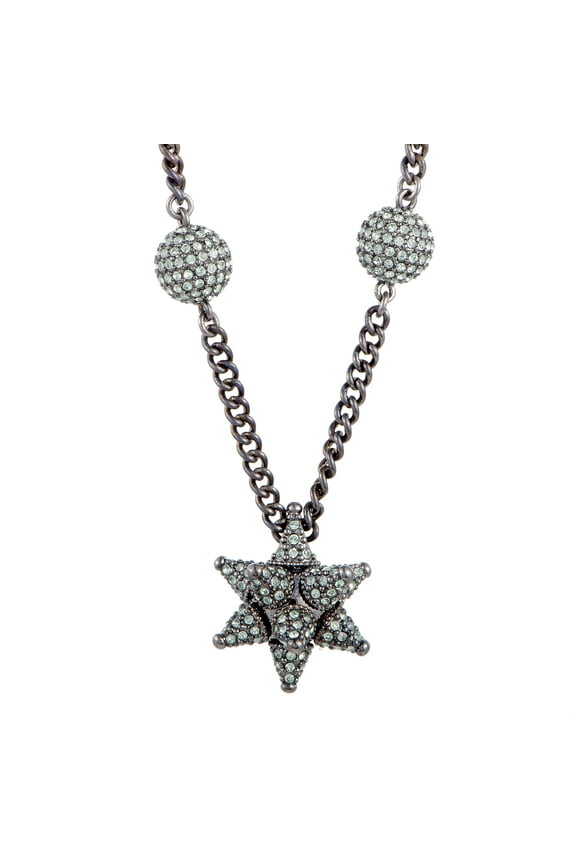 AS Kalix Crystal Ruthenium-Plated Pendant Necklace