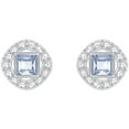 thumbnail image 1 of Swarovski Angelic Square Pierced Earrings - Blue - Rhodium Plating - 5352048, 1 of 3
