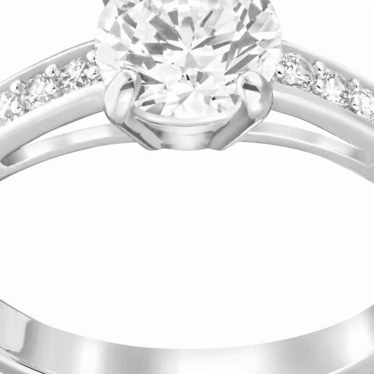 Swarovski Attract Round Ring Rhodium Plated