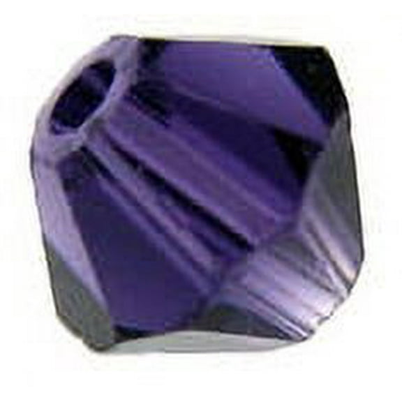 Swarovski Bicone Crystal Beads Item #5328 Purple Velvet Color 8mm Size - 36 Pieces