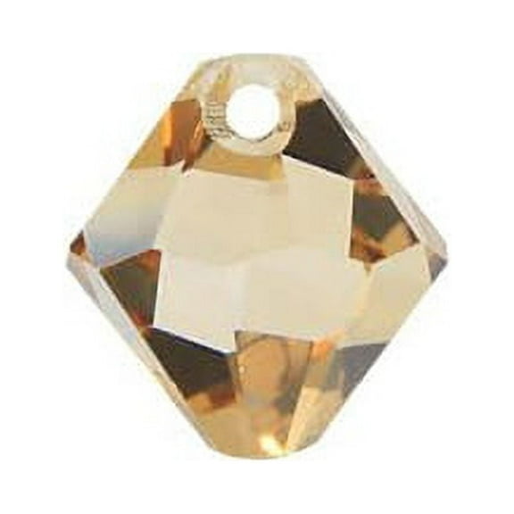Swarovski Bicone Drop Top Drill Crystal Beads Item #6301 Golden Shadow AB Color 8mm Size - 12 Pieces