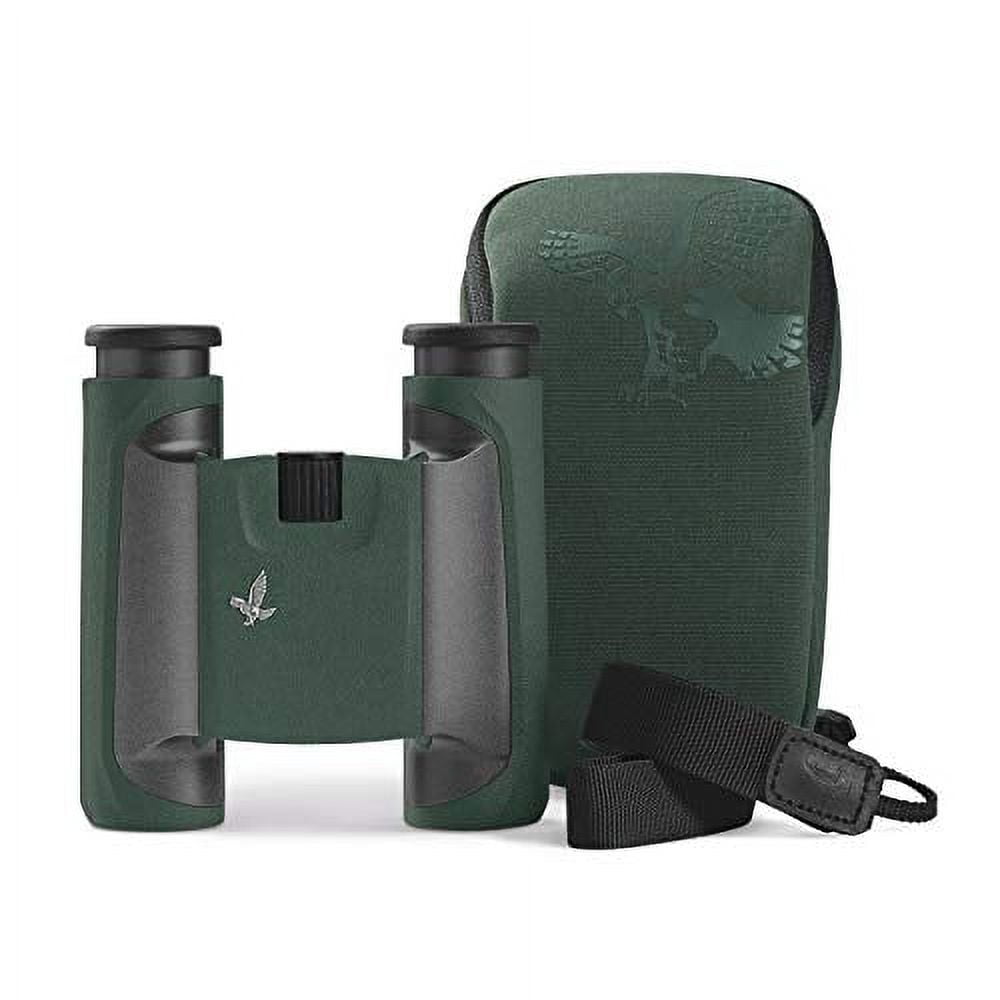 Swarovski Optik 10x25mm CL Pocket Wild Nature Waterproof Roof Prism Binocular with 5.6 Degree Angle of View, Green