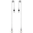 thumbnail image 1 of Swarovski Canopy Clear Crystal White Black Crystal Pearl Earrings 5412408, 1 of 2