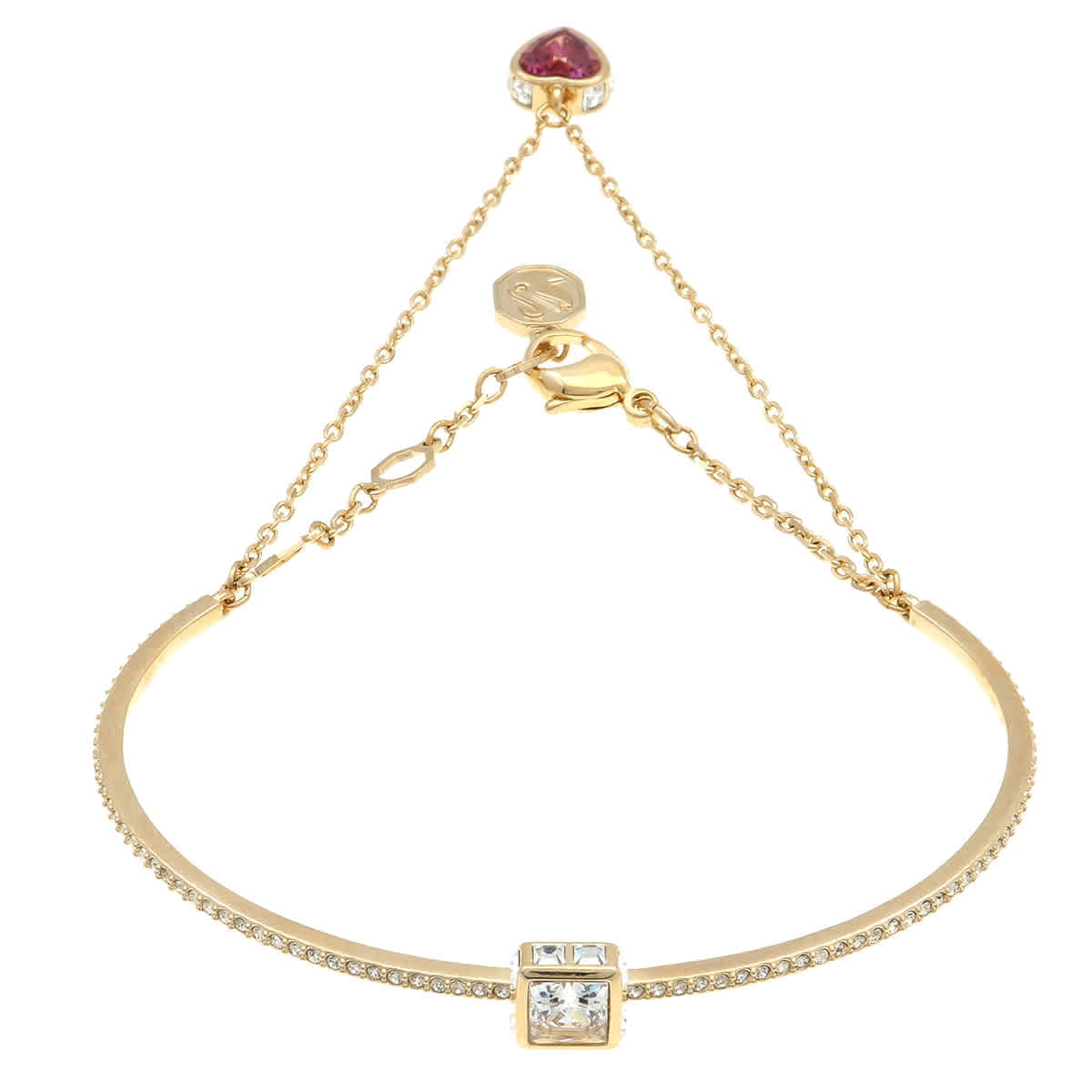 SWAROVSKI Chroma Red / Gold Heart Bracelet