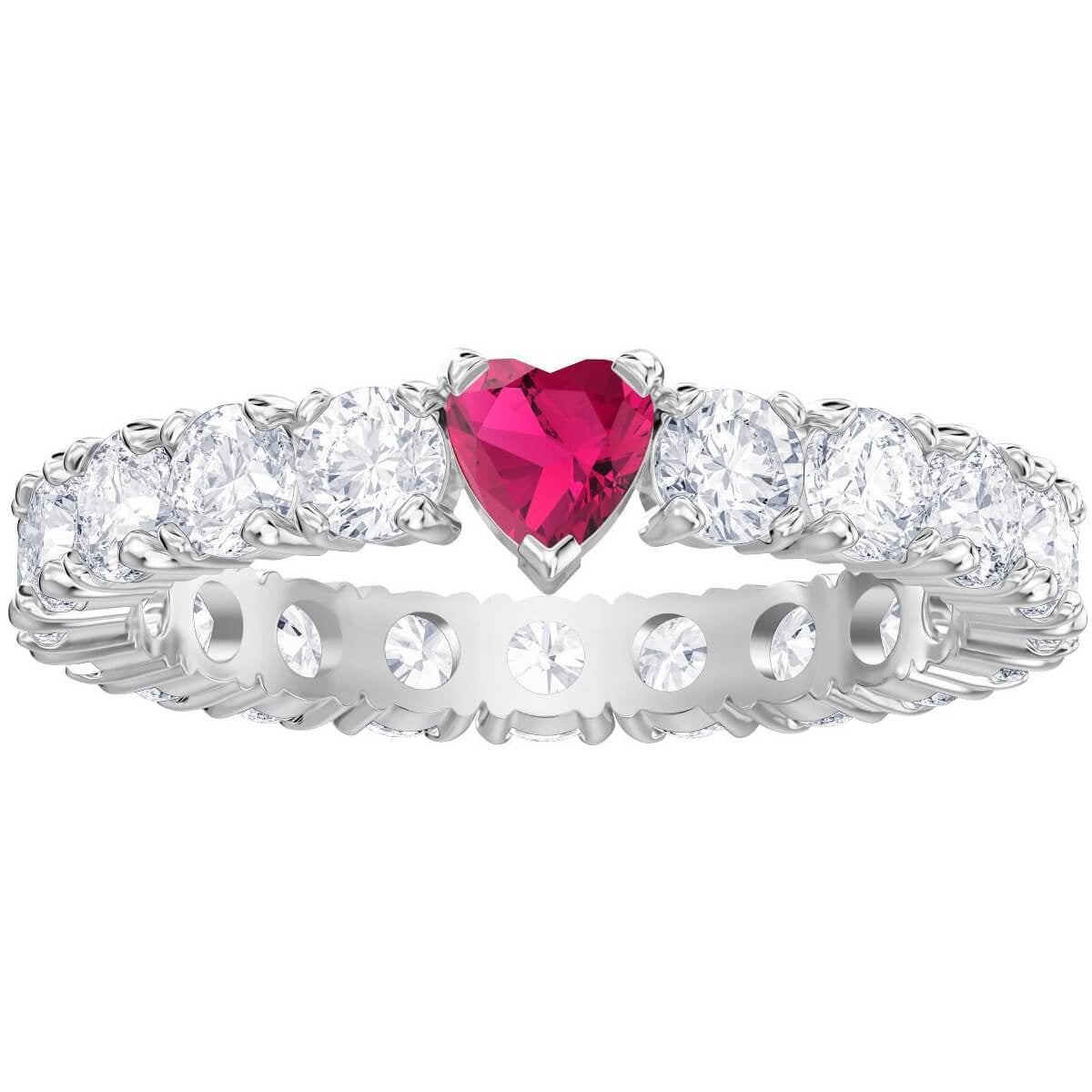 Swarovski pink heart ring deals