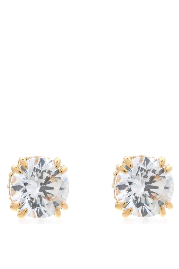 Ladies Constella Round cut Crystal Stud Earrings