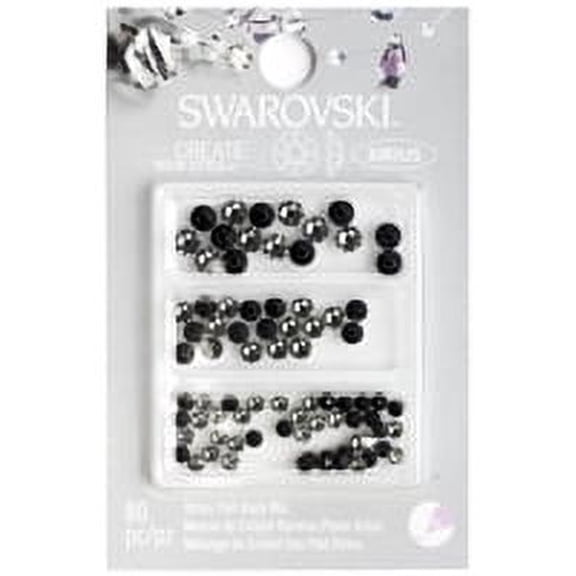 Swarovski Create Your Style Crystal Flatback Value Pack, Jet Black