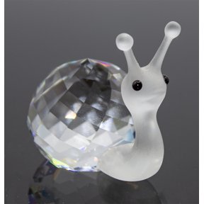 Swarovski Crystal: 012725 Snail - Version 1 | Faceted Crystal