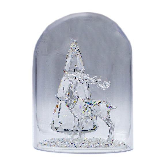 Swarovski Crystal: 5403173 Bell Jar - Pine Tree & Stag | Faceted Crystal