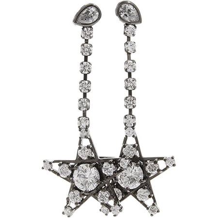 Swarovski Crystal Dangling Star Earrings FE01