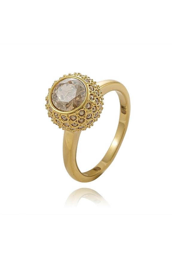 Crystal FLIRT Ring Gold Plated (XLarge/60/9) -1023647