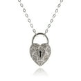 thumbnail image 1 of Swarovski Crystal SILVER Necklace HEART SURELY #1156310 New, 1 of 2