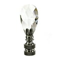 thumbnail image 1 of Swarovski Crystal Small Teardrop Nickel Base Lamp Finial 2.25"h, 1 of 5