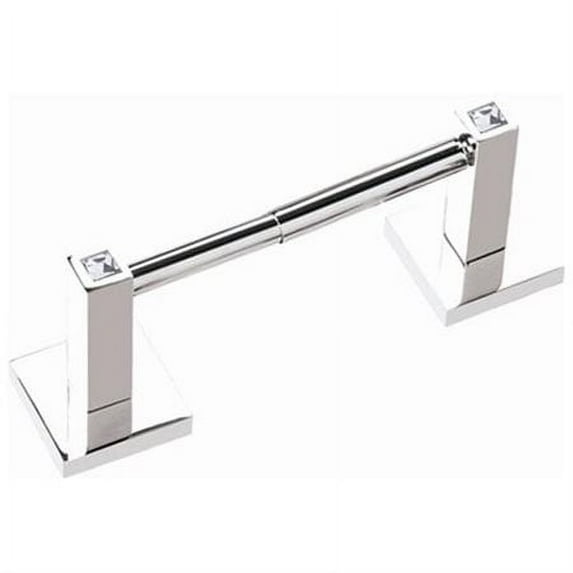 Swarovski Crystal Toilet Paper Holder with Brass Construction - Finish: Polished Chrome