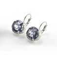 thumbnail image 1 of Swarovski Crystalled Element Mystique 14MM Solaris Leverback Earrings Shown in Rhodium, 1 of 1