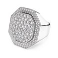 thumbnail image 1 of Swarovski Dextera Cocktail Ring Octagon Shape White Rhodium Plated, 1 of 2