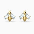 thumbnail image 1 of Swarovski ETERNAL FLOWER BEE PIERCED EARRINGS, WHITE, GOLD-TONE PLATED 5518143, 1 of 3