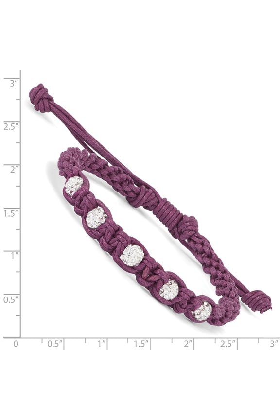 Swarovski Elements & Fort Worth Spirit Macrame Bracelet