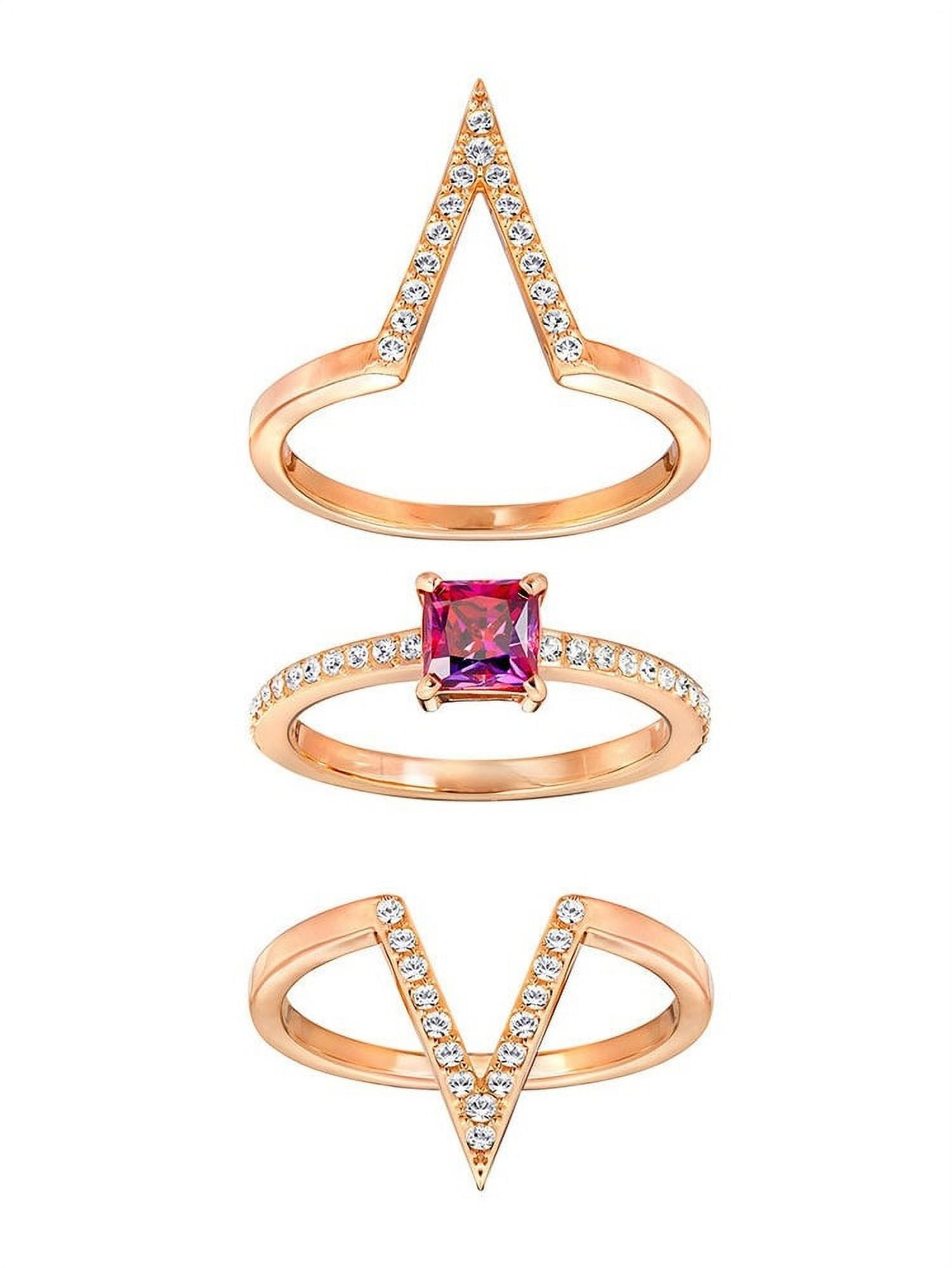 Swarovski set shop of 3 rings