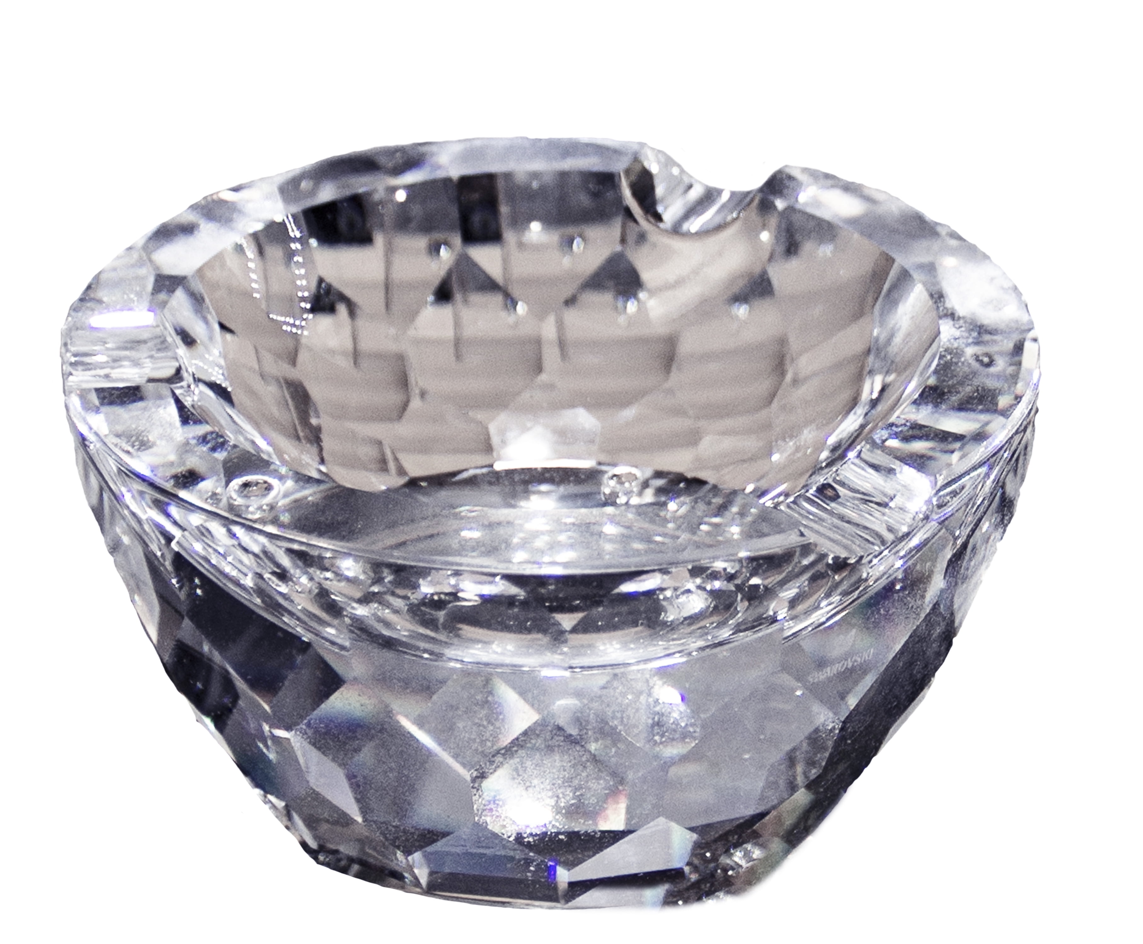 Swarovski Figurine: 010061 Clear Ashtray | Faceted Crystal